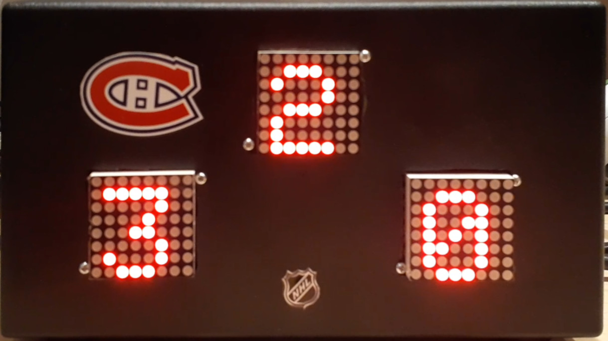 Mini-jumbotron LNH
